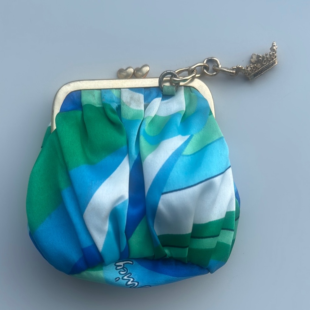 Vintage Juicy Couture Kisslock Coin Purse Poolside Paisley